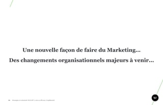 Une nouvelle façon de faire du Marketing…
Des changements organisationnels majeurs à venir...




69.   Stratégie et créativité Web JIP © 2012 w.illi.am/ Confidentiel
 
