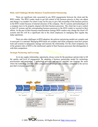 Business Transformation Outsourcing