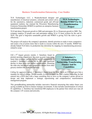 Business Transformation Outsourcing