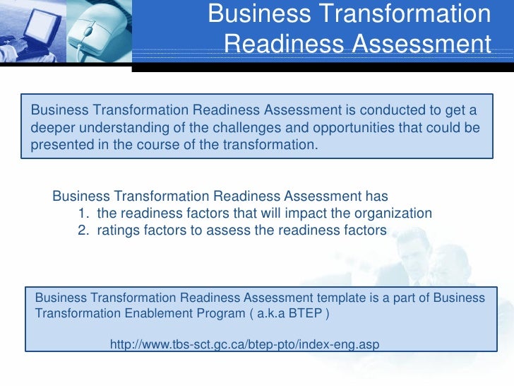 Business Transformation Readiness Assessment The BTEP Way