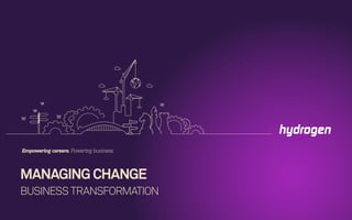MANAGING CHANGE
BUSINESS TRANSFORMATION
Empowering careers. Powering business.
 