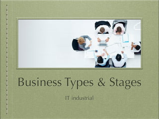 Business Types & Stages
IT industrial
 