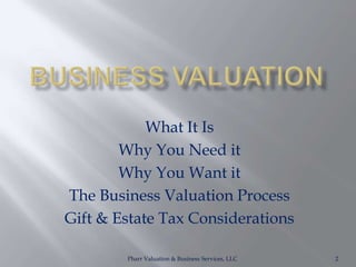 Business Valuation Basics