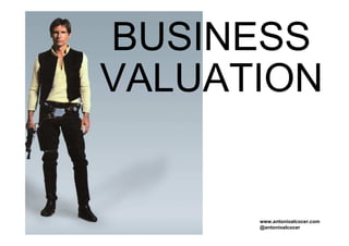 BUSINESS
VALUATION


      www.antonioalcocer.com
      @antonioalcocer
 