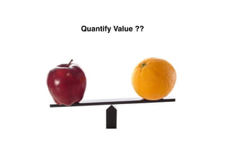 Quantify Value ??
 