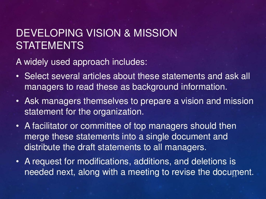 Business Vision Statement Mission Statement Importance Of Mission…