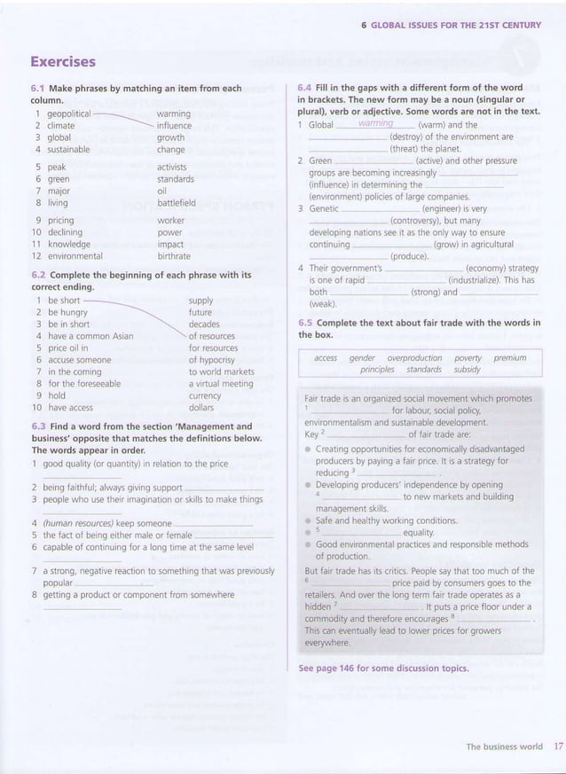 Business vocabulary builder. intermediate to upper intermediate | PDF