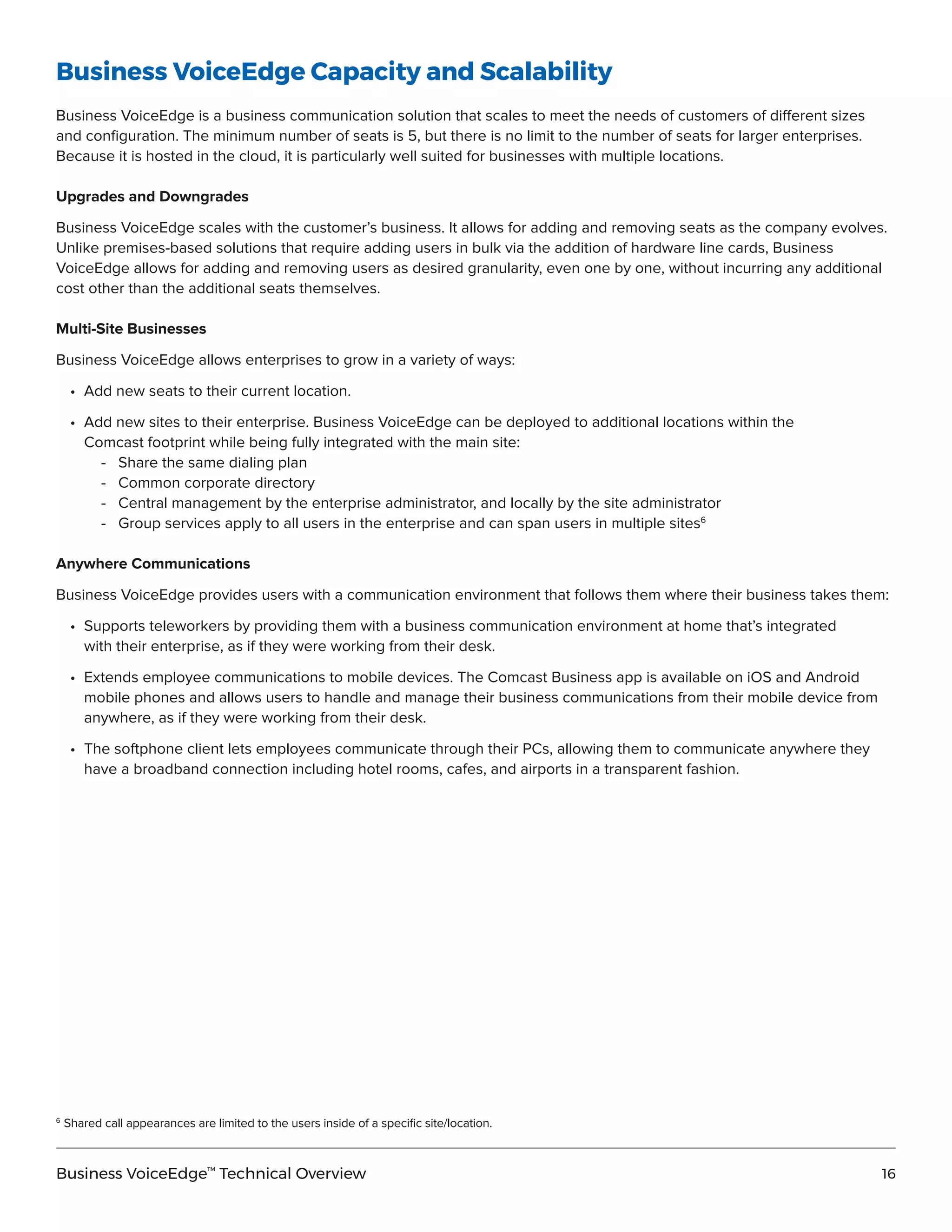 Comcast Business voice edge technical overview | PDF