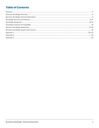 Comcast Business voice edge technical overview