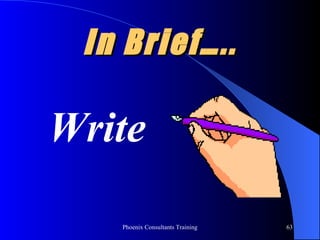 In Brief….. Write 