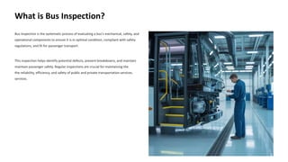 Bus Inspection with eAuditor Audits & inspections | PDF