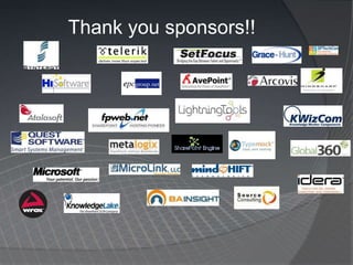 Watch VideosMicrosoft BI Resource Centerhttp://technet.microsoft.com/en-us/sharepoint/ee692578.aspxTwo important Twenty-Six New York videos:http://www.26ny.com/content/5.1_articles.html#articles_webcasts1. How does the Microsoft BI Stack . . .Stack UP?	An excellent review of all the BI software products out there and how they compare to Microsoft BI. 2.	Rapid BI Dashboard Development	A great demo of Performance Point Dashboard Designer showing the full power of this tool