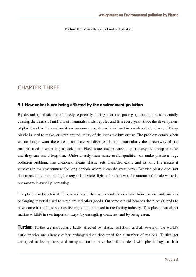 Impact of environmental pollution image