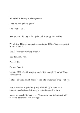 BUSM3200 Strategic Management Assignment marking criteria Seme.docx