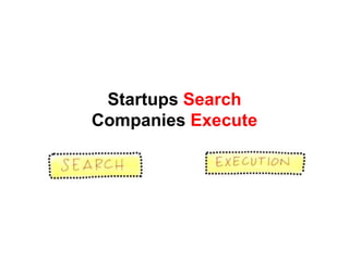 TEACHING POINT




                   Why?

    Startups are Not Smaller Versions of a
               Large Company
      ...