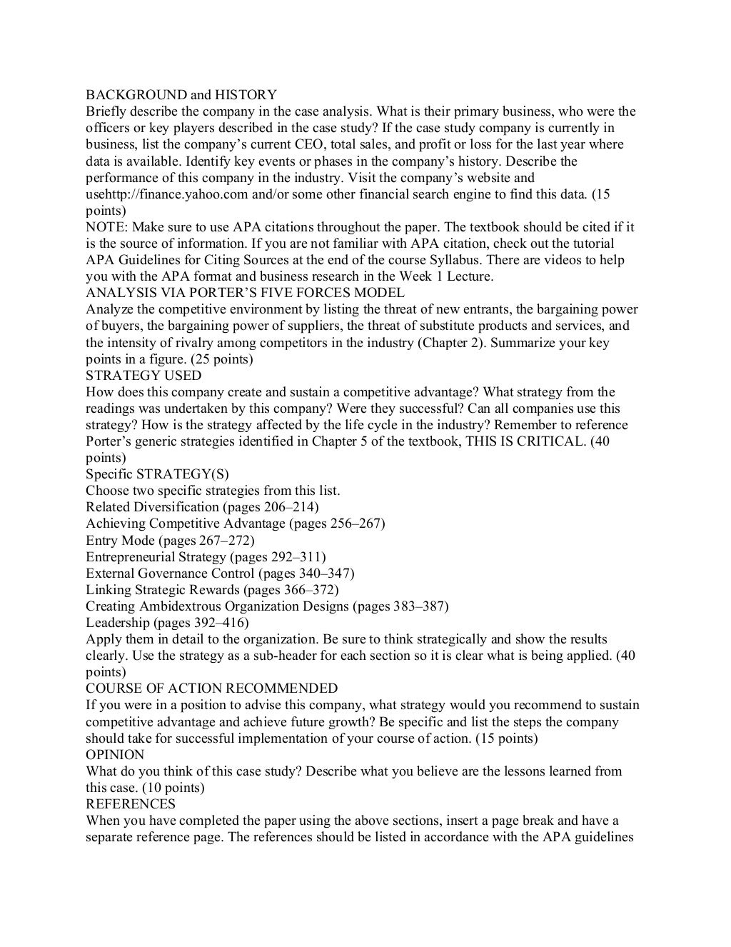 Busn 412 business policy complete class essay 06 picture