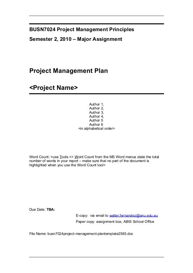 BUSN7024_Project Management Plan_Template