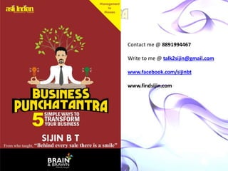 Contact me @ 8891994467
Write to me @ talk2sijin@gmail.com
www.facebook.com/sijinbt
www.findsijin.com
 