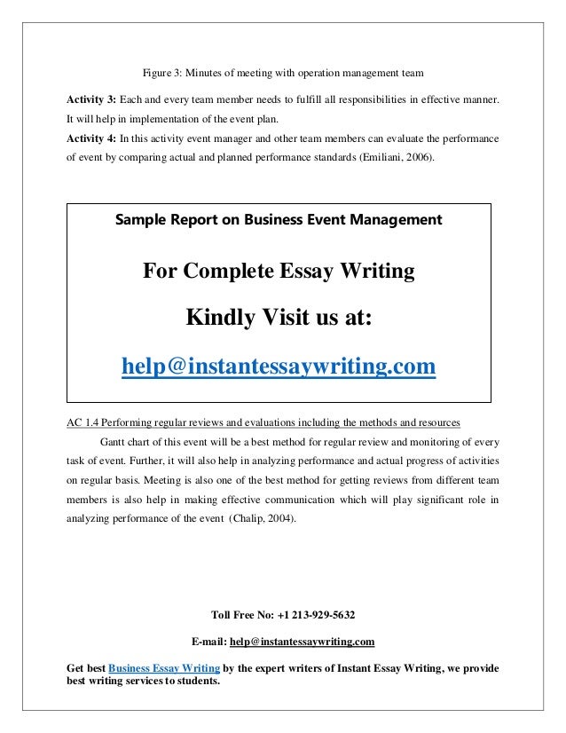 Conclusion on event management essay picture