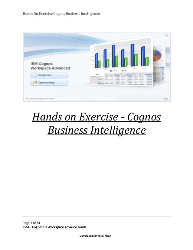 cognos workspace advanced