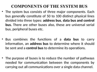 BUS Organisation in computers and different types of buses.pptx
