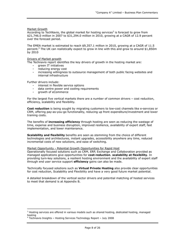 Business Plan Sample - Great Example For Anyone Writing a Business Plan