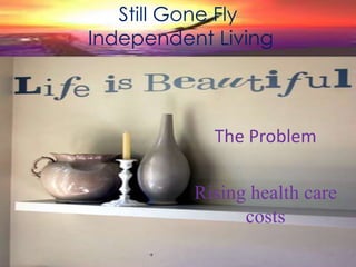 Still Gone Fly  Independent Living The Problem Rising health care costs 
