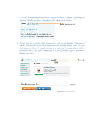  Pasos para subir archivos al Slideshare