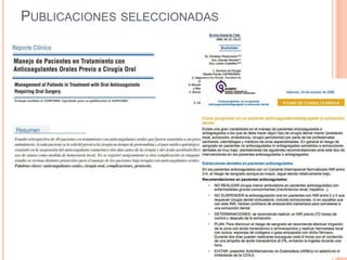 PUBLICACIONES SELECCIONADAS
 