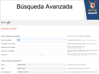 Búsqueda Avanzada
 