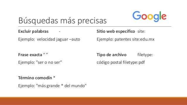 Búsqueda avanzada en
