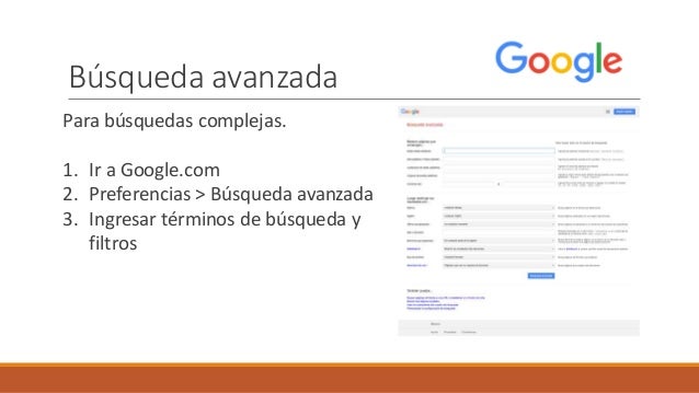 Búsqueda avanzada en