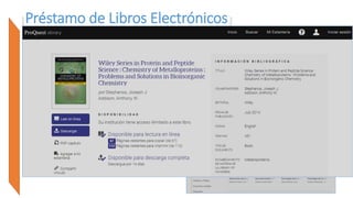 Préstamo de Libros Electrónicos
 