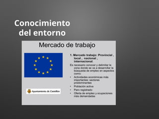 Conocimiento
del entorno
 