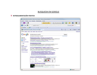 1250950823595BUSQUEDA EN GOOGLE<br />RETROALIMENTACIÓN POSITIVA<br />“Retroalimentación positiva” (Uso de “ ”)<br />704850168910<br />Retroalimentación positiva filetype: pdf<br />1219835292100<br />Define: Retroalimentación positiva<br />-371475426720<br />Intitle: Retroalimentación positiva<br />744220144145<br />Inurl: Retroalimentación positiva<br />79756059690<br />RETROALIMENTACIÓN NEGATIVA<br />858520149860<br />“Retroalimentación negativa” (Uso de “ ”)<br />804545247650<br />1022985394970Retroalimentación positiva filetype: pdf<br />-274955631190Define: Retroalimentación positiva<br />708025358775Intitle: Retroalimentación positiva<br />Inurl: Retroalimentación positiva<br />83439027305<br />572770485775ENTROPÍA<br />Entropía fliletype: doc<br />753110127000<br />Define: entropía <br />369570107315<br />Intitle: entropía <br />8426459525<br />849630365125Inurl: entropía <br />SINERGÍA<br />564515212090<br />Sinergia filetype: doc<br />Define: sinergia<br />Intitle: sinergia <br />Inurl: sinergia <br />CAJA NEGRA<br />“Caja negra” (uso de las “ “)<br />Caja negra filetype: pdf<br />   Define: Caja negra<br />   Intitle: Caja negra<br />   Inurl: Caja negra<br />ISOMORFISMO<br />Isomorfismo filetype: doc<br />   Define: Isomorfismo<br />   Intitle: Isomorfismo<br />   Inurl: Isomorfismo<br />HOMOMORFISMO<br />924560182245<br />Homomorfismo filetype:doc<br />1525905222250<br />Homomorfismo (define: homomorfismo)<br />609600204470<br />Homomorfismo (intitle: homomorfismo)<br />1576705-22860<br />Homomorfismo (inurl: homomorfismo)<br />1525905-15875<br />HOMEOSTASIS<br />163131597155<br />Homeostasis filetype: pdf<br />143446597155<br />Homeostasis (define: homeostasis)<br />1525905173355<br />Homeostasis (intitle: homeostasis)<br />162750597155<br />Homeostasis (inurl: homeostasis)<br />148971026670<br />NEGUENTROPIA<br />Neguentropia filetype: doc<br />   Define: Neguentropia<br />   Intitle: Neguentropia<br />   Inurl: Neguentropia<br />HOLISTICO<br />Holístico filetype: pdf<br />   Define: Holístico<br />   Intitle: Holístico<br />   Inurl: Holístico<br />