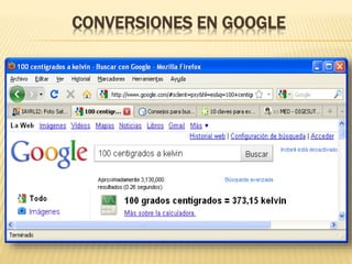 CONVERSIONES EN GOOGLE
 