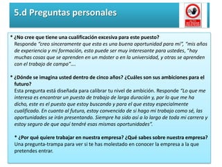  expectativas de trabajo, tarea o cargo