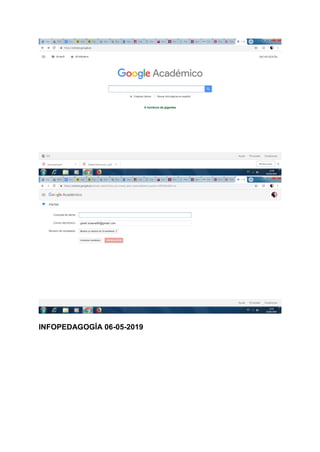 INFOPEDAGOGÍA 06-05-2019
