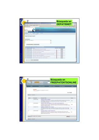 Búsqueda en
           DEPATISNET
OEPM




       Búsqueda en
       FREEPATENTSONLINE
OEPM
 