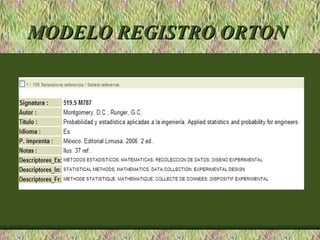MODELO REGISTRO ORTON
 