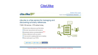 CiteUlike
 
