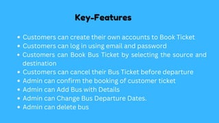 Bus Reservation System and Bus management system | PDF