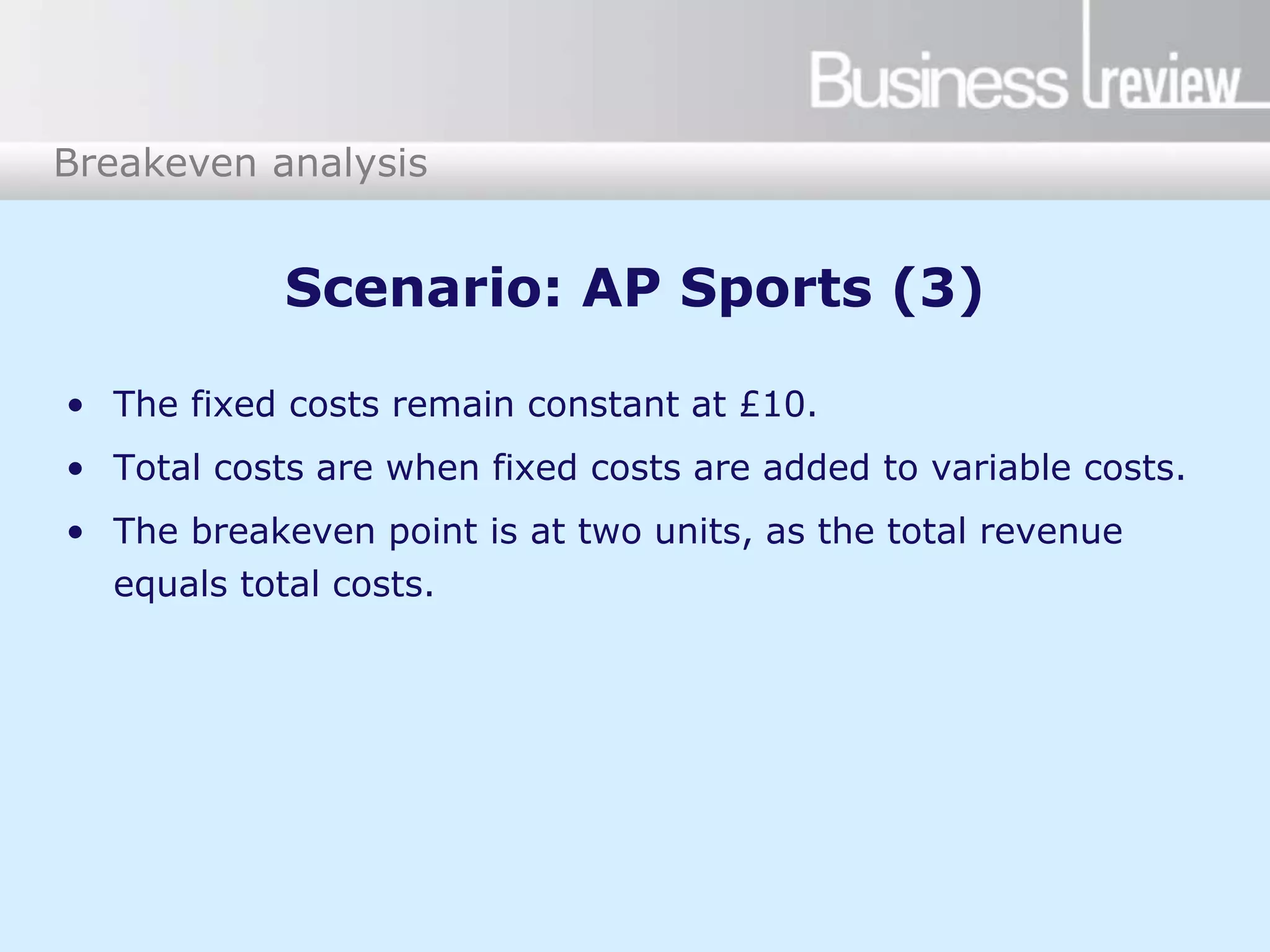 Two Common Measures Of The Overall Level Of Prices Are BusRev-21_2-Breakeven-PowerPoint.ppt