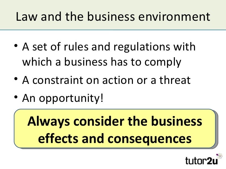 Business and Legislation