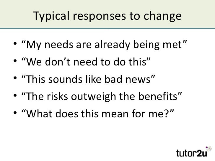 change management change management example