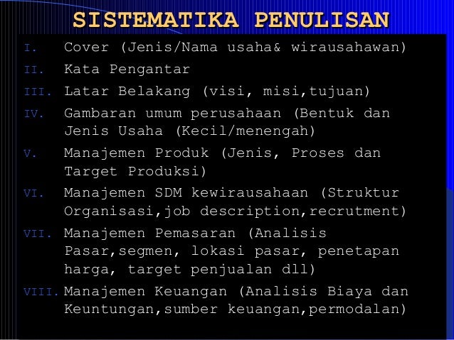 Bussines plan