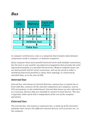Bus stucture | PDF