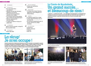 E N I M A G E S 
4 EN IMAGES 
8 ACTUALITÉ 
• Et si l’on triait mieux 
nos déchets ? 
• Matinée d’accueil des nouveaux 
habitants le 24 janvier 
• Des permanences juridiques 
gratuites avec AVIMEJ 
• Un nouveau marché informatique 
dans l’intérêt des Buxangeorgiens 
• Réunion aménagement 
de la Zac Eiffel 
• La ligne A du RER en travaux en 
juillet 2015 
14 LE DOSSIER 
Après 6 mois de mandat, la majorité 
tire un premier bilan 
18 ACTUALITÉ 
• Bussy fête Noël 
E N I M A G E S 
La récup’ 
Je m’en occupe ! 
Durant la semaine de la réduction des déchets du 24 au 30 novembre, la municipalité a organisé 
de multiples animations de sensibilisation. Ateliers ludiques, créations d’objets et autres ont fait 
le bonheur des enfants durant la pause méridienne. Le 3 décembre, dans le cadre d’un petit 
concours, un prix a récompensé la meilleure idée en terme de développement durable. 
À la cantine, les enfants ont été sensibilisés à la 
réduction des déchets et aux efforts à fournir pour 
éviter le gaspillage de nourriture. 
Le mercredi 26 novembre après-midi, Dr Nino et 
Mister Marcel ont offert aux jeunes spectateurs un 
spectacle musical interactif avec des marionnettes. 
I BUSSY MAG N° 4 170 - DÉCEMBRE 2014 
21 PETITE ENFANCE 
• Pensez aux assistantes 
maternelles 
22 RENCONTRE 
• Thi Hong Chau Abdoul Mazidou, 
adjointe au maire déléguée à la 
Petite Enfance 
24 SPORTS 
• Le Zanshin Karaté Do en stage 
• 2 titres départementaux pour le 
Tae Kwon Do 
• De nouveaux équipements pour la 
section sportive du collège 
Cousteau 
27 VIE PRATIQUE 
• Commerces 
• Petites annonces 
• Tribunes 
• État civil 
S O M M A I R E 
Le Comte de Bouderbala 
Un grand succès… 
et beaucoup de rires ! 
« Hilarant », « vraiment très drôle… » Les spectateurs buxangeorgiens ne manquaient pas 
d’éloges à la sortie du très beau one man show offert par l’humoriste Sami Ameziane. Le 
samedi 15 novembre, le gymnase Herzog n’avait rien à envier aux grandes salles 
parisiennes. 
Des grands thèmes de société abordés de manière décalée et dans la bonne humeur. Pas de jaloux, tout le 
monde en prend pour son grade… 
Le spectacle « Le Comte de Bouderbala » a fait 
salle comble et s’est terminé sur une belle 
ovation! 
Serge Sithisak, Amandine Roujas, Chantal Brunel, Neila 
Ghennane et Stéphane Durand ont accueilli les spectateurs. 
BUSSY MAG N° 170 - DÉCEMBRE 2014 I 5 
 