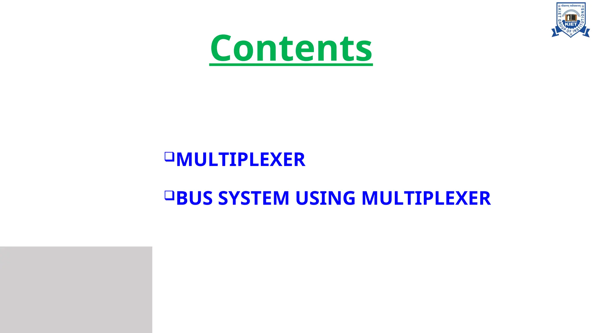 Bus system using Multiplexer in COA .ppt