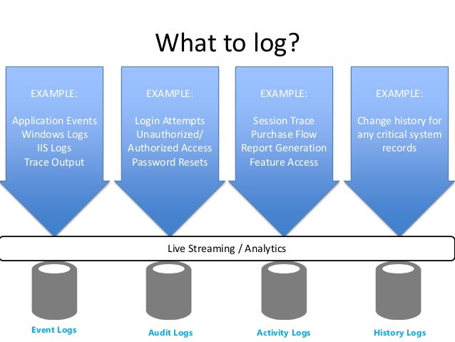 application logs